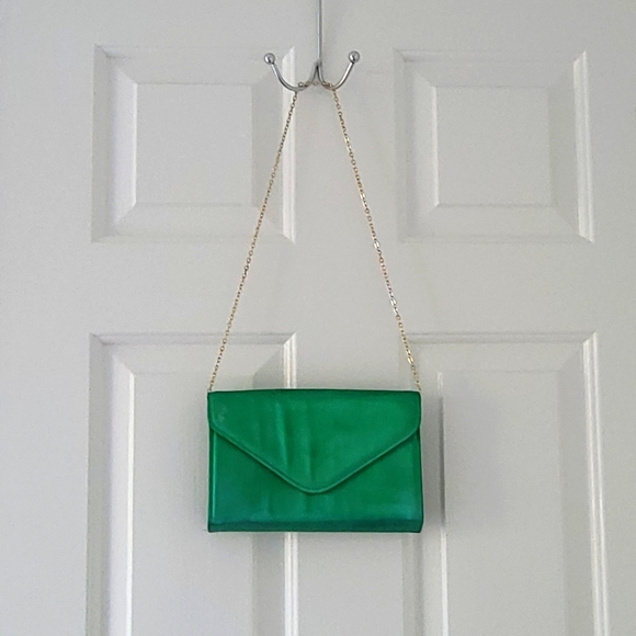 Vintage Emerald Green Purse - Picture 3 of 4